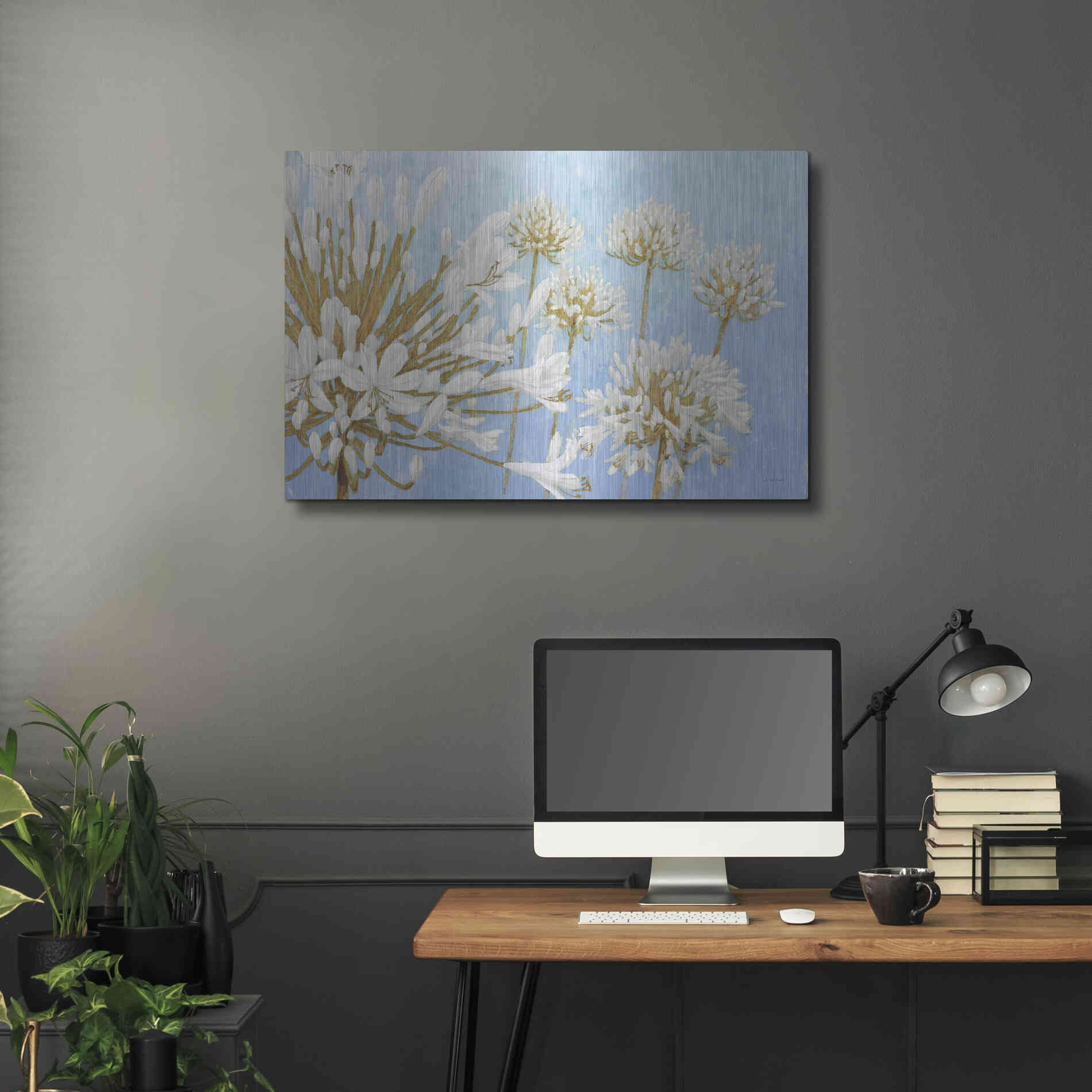 Luxe Metal Art 'Golden Spring' by James Wiens, Metal Wall Art,36x24