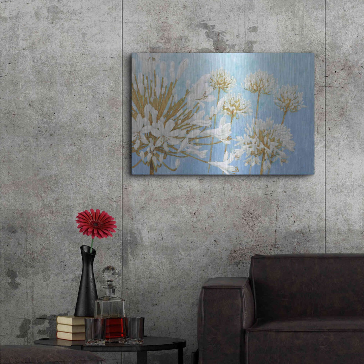 Luxe Metal Art 'Golden Spring' by James Wiens, Metal Wall Art,36x24