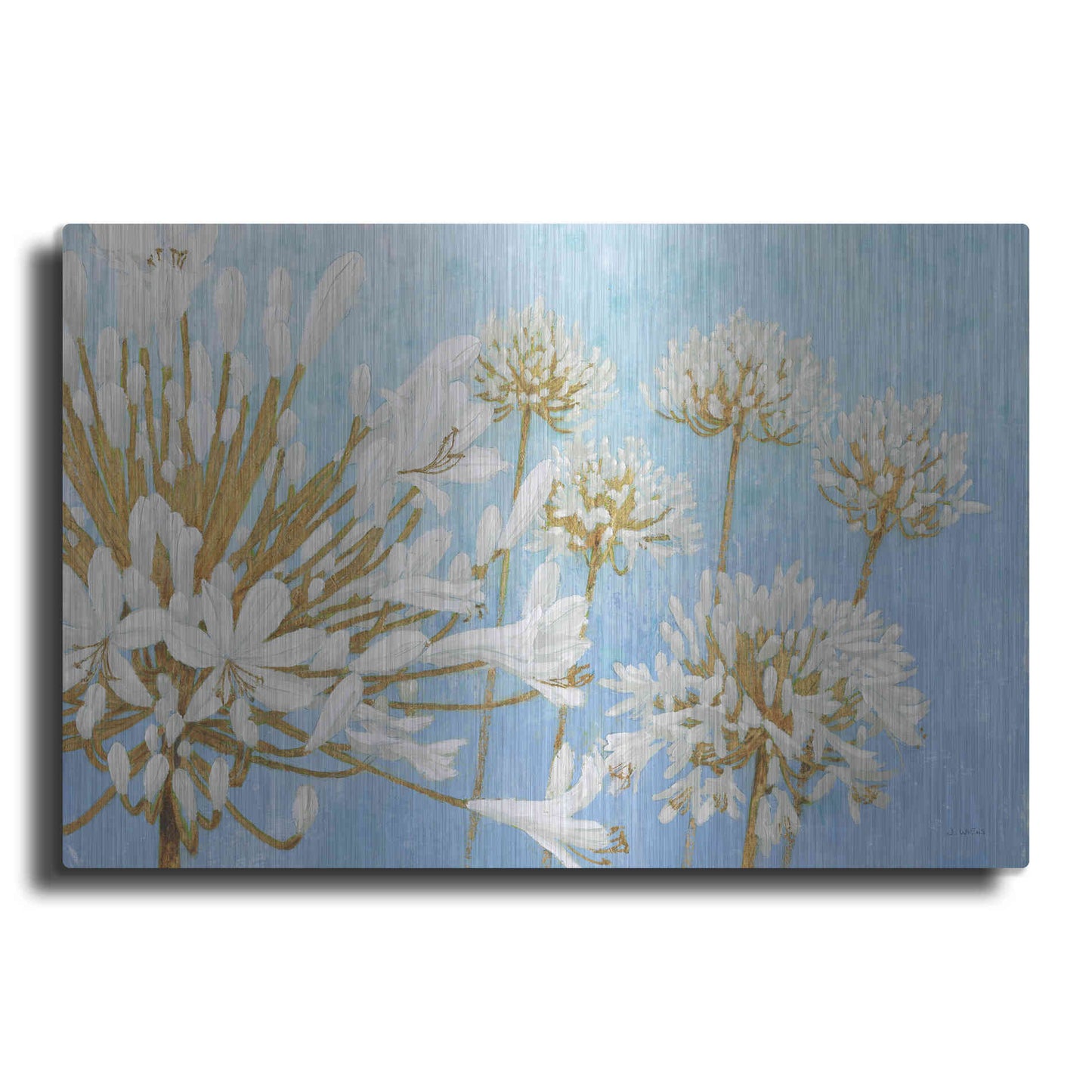Luxe Metal Art 'Golden Spring' by James Wiens, Metal Wall Art