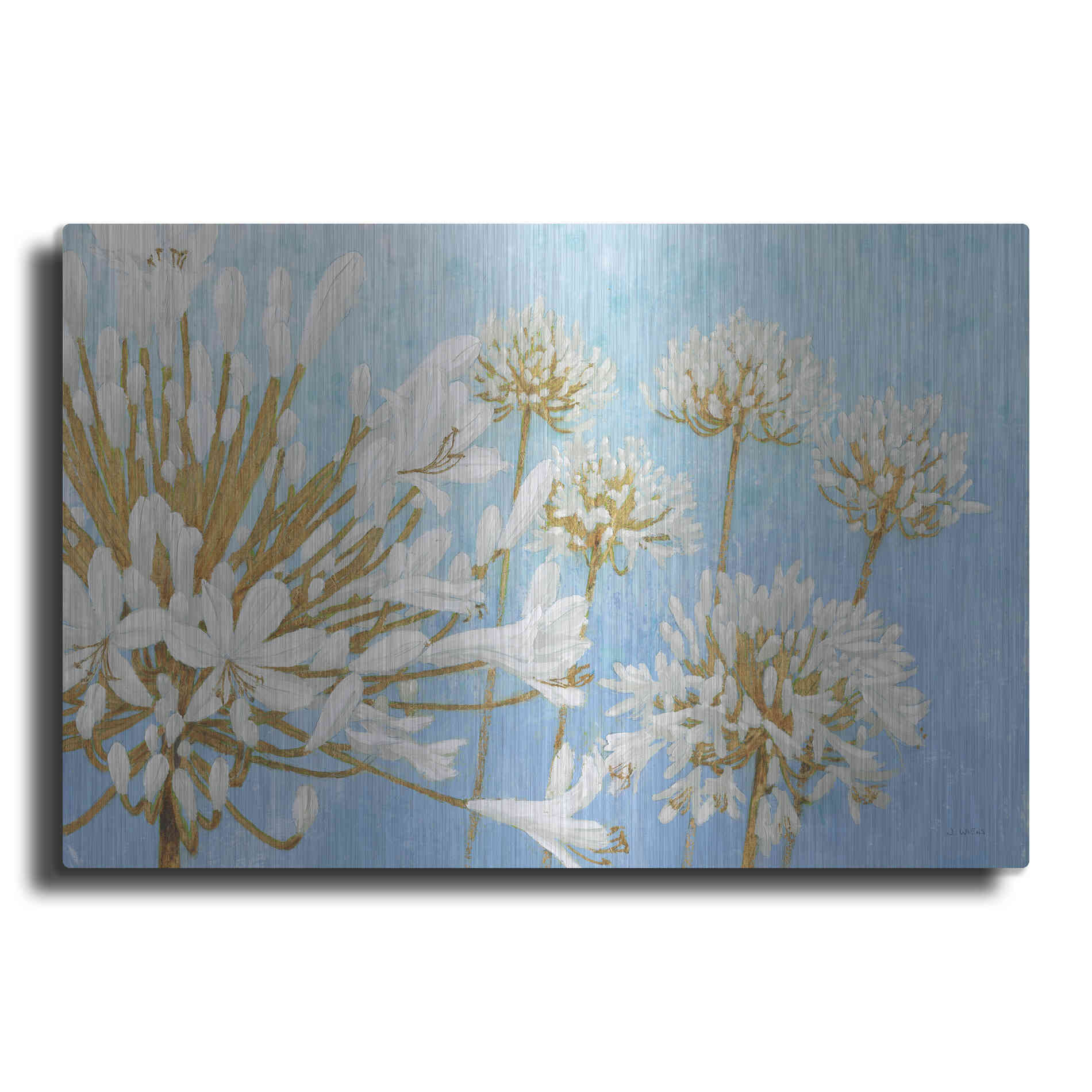 Luxe Metal Art 'Golden Spring' by James Wiens, Metal Wall Art