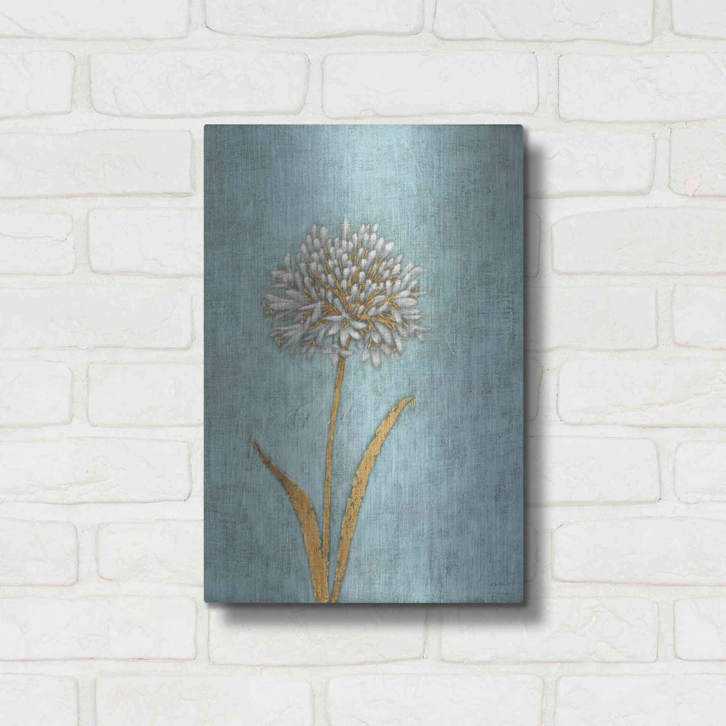 Luxe Metal Art 'Shimmering Summer I' by James Wiens, Metal Wall Art,12x16