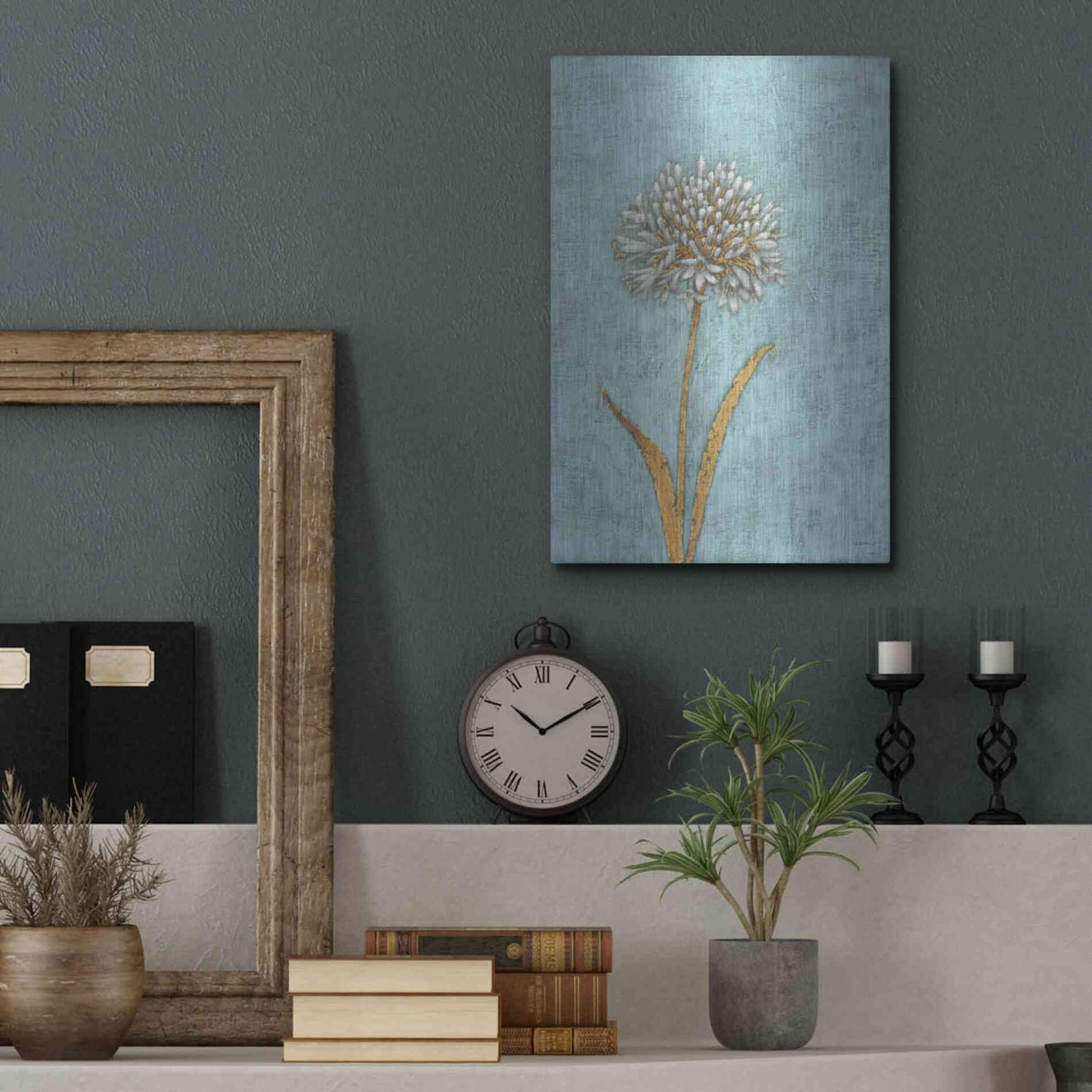 Luxe Metal Art 'Shimmering Summer I' by James Wiens, Metal Wall Art,12x16
