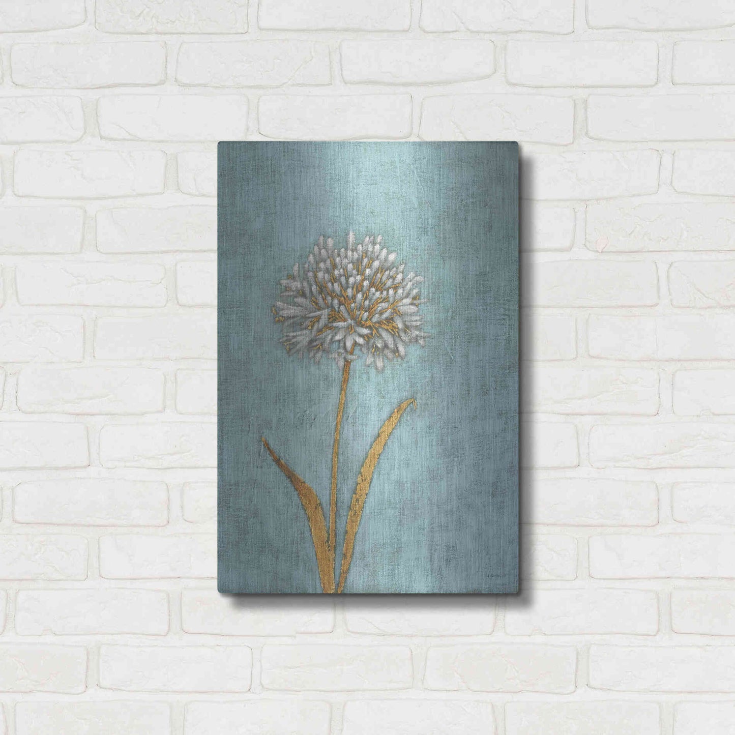 Luxe Metal Art 'Shimmering Summer I' by James Wiens, Metal Wall Art,16x24