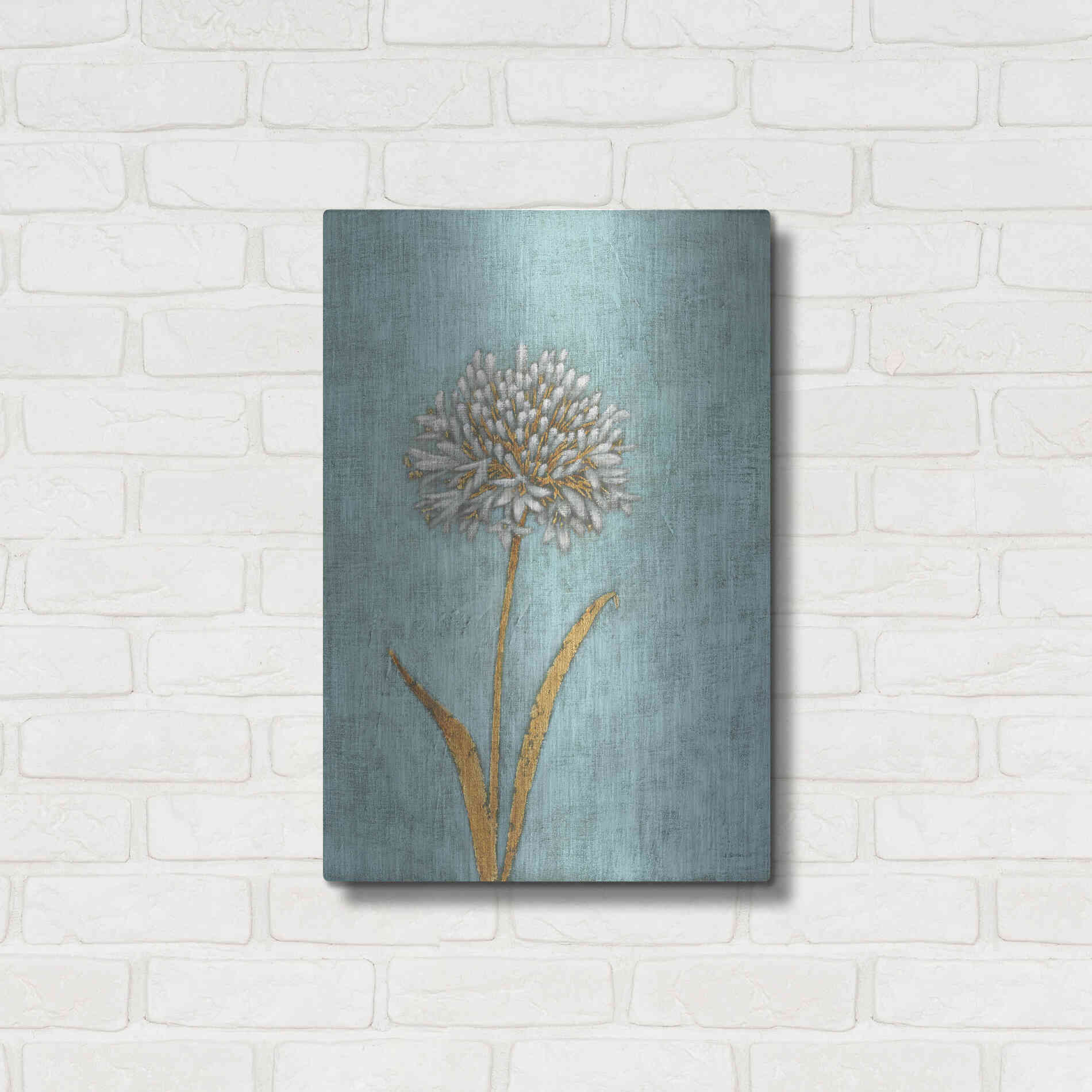 Luxe Metal Art 'Shimmering Summer I' by James Wiens, Metal Wall Art,16x24