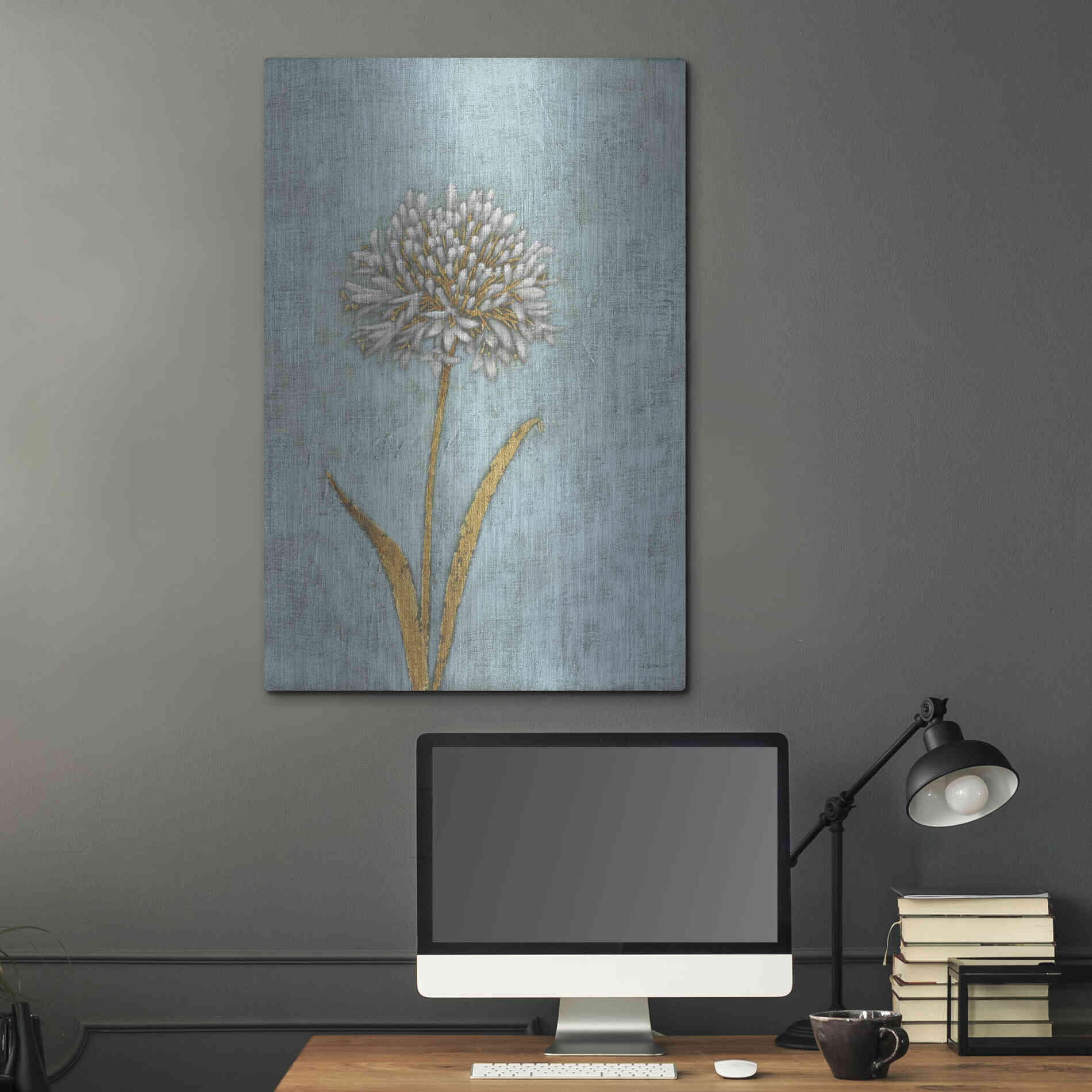 Luxe Metal Art 'Shimmering Summer I' by James Wiens, Metal Wall Art,24x36