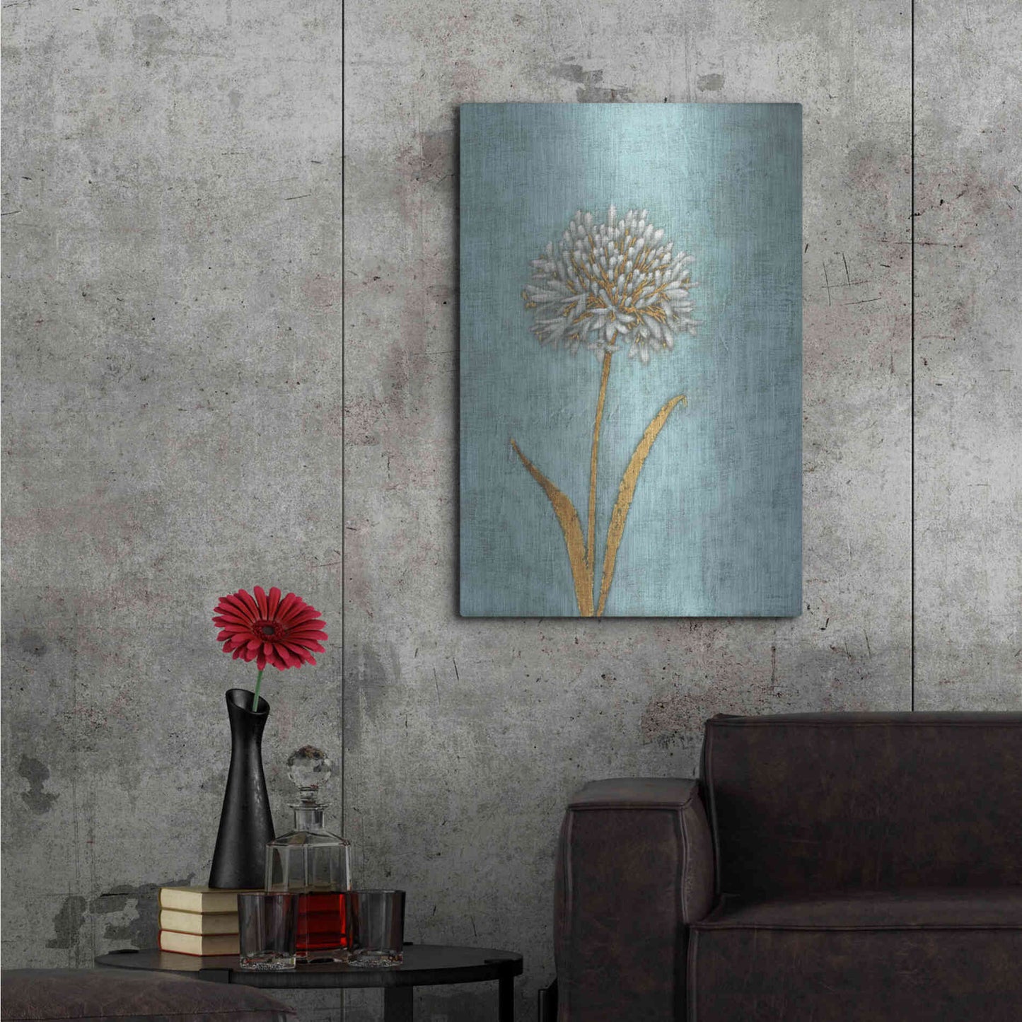 Luxe Metal Art 'Shimmering Summer I' by James Wiens, Metal Wall Art,24x36