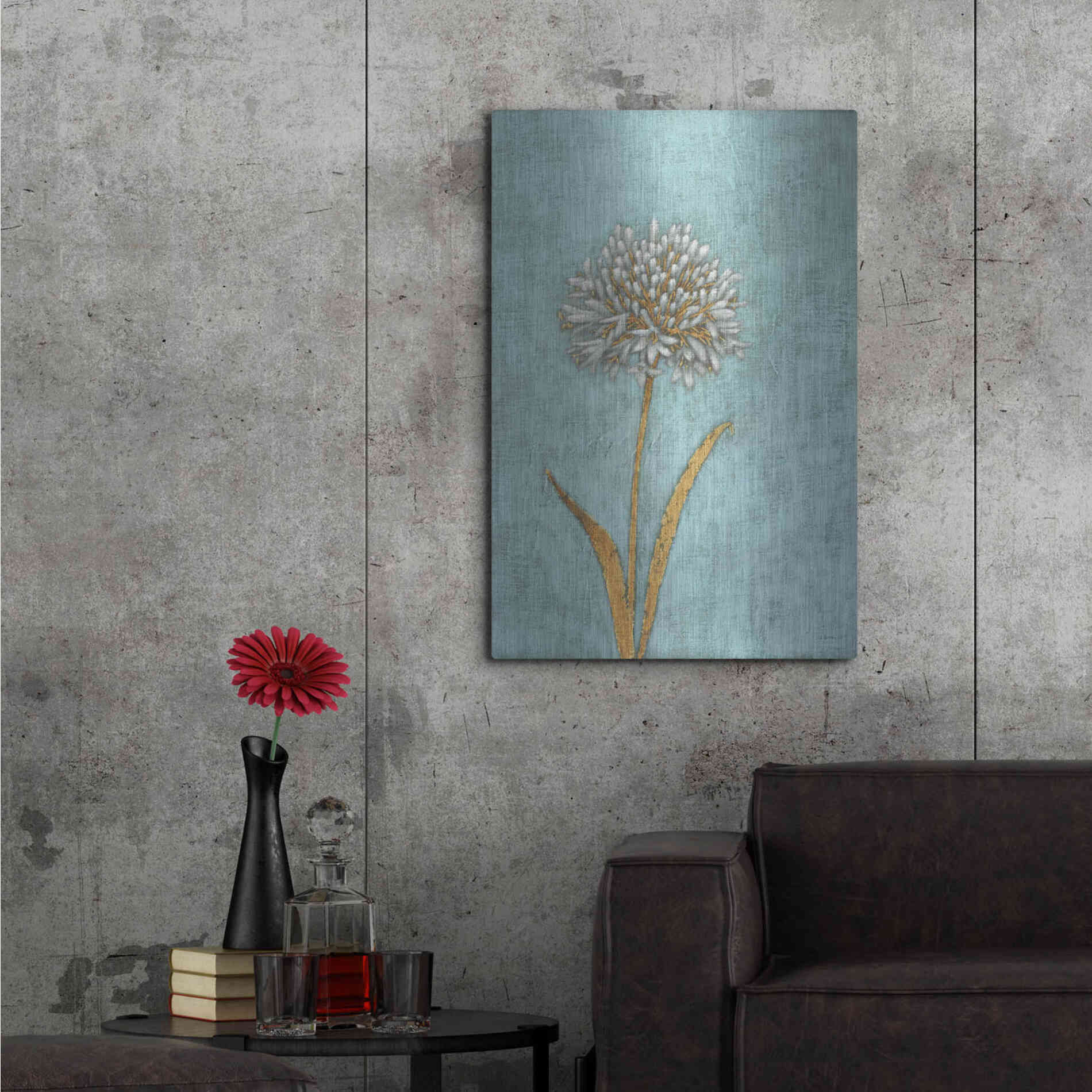 Luxe Metal Art 'Shimmering Summer I' by James Wiens, Metal Wall Art,24x36