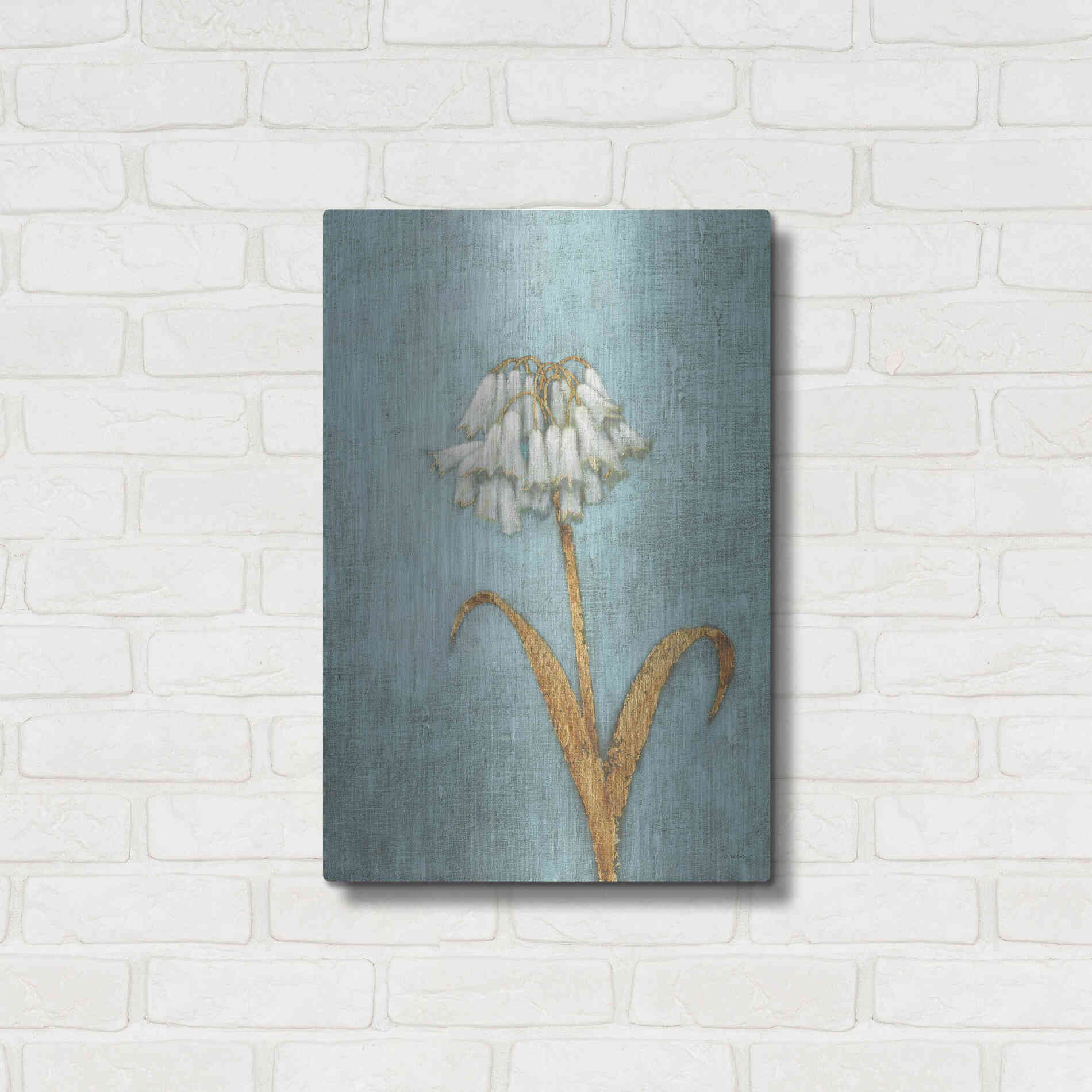 Luxe Metal Art 'Shimmering Summer II' by James Wiens, Metal Wall Art,16x24