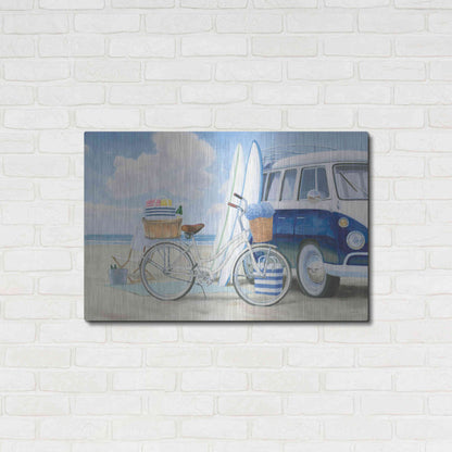 Luxe Metal Art 'Beach Time I' by James Wiens, Metal Wall Art,36x24