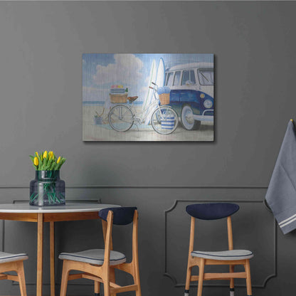 Luxe Metal Art 'Beach Time I' by James Wiens, Metal Wall Art,36x24