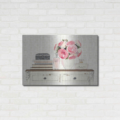 Luxe Metal Art 'Parfum Chic I' by Marco Fabiano, Metal Wall Art,36x24