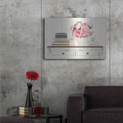 Luxe Metal Art 'Parfum Chic I' by Marco Fabiano, Metal Wall Art,36x24