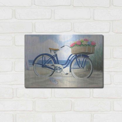 Luxe Metal Art 'Beach Time II' by James Wiens, Metal Wall Art,16x12