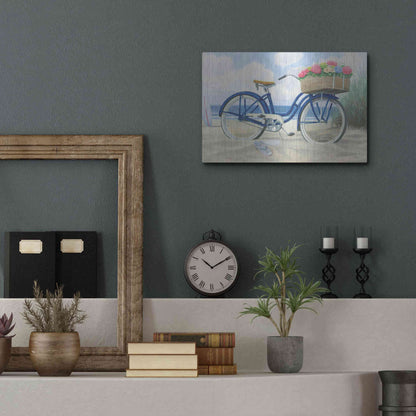 Luxe Metal Art 'Beach Time II' by James Wiens, Metal Wall Art,16x12