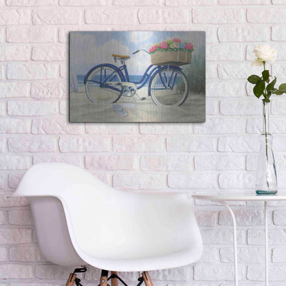 Luxe Metal Art 'Beach Time II' by James Wiens, Metal Wall Art,24x16