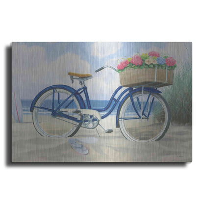 Luxe Metal Art 'Beach Time II' by James Wiens, Metal Wall Art