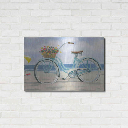 Luxe Metal Art 'Beach Time III' by James Wiens, Metal Wall Art,36x24