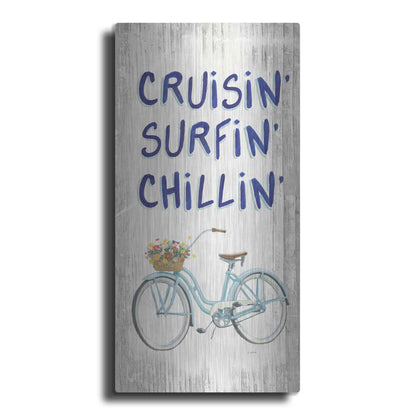 Luxe Metal Art 'Beach Time IV' by James Wiens, Metal Wall Art