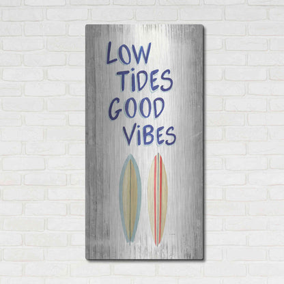 Luxe Metal Art 'Beach Time V' by James Wiens, Metal Wall Art,24x48