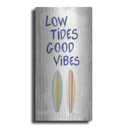 Luxe Metal Art 'Beach Time V' by James Wiens, Metal Wall Art