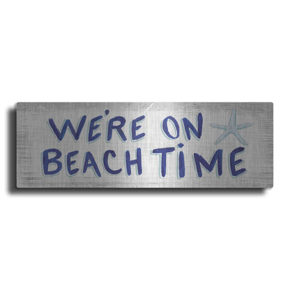 Luxe Metal Art 'Beach Time VI' by James Wiens, Metal Wall Art