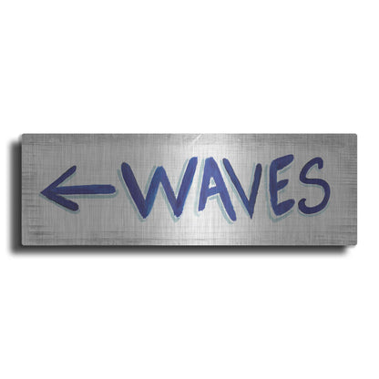 Luxe Metal Art 'Beach Time IX' by James Wiens, Metal Wall Art