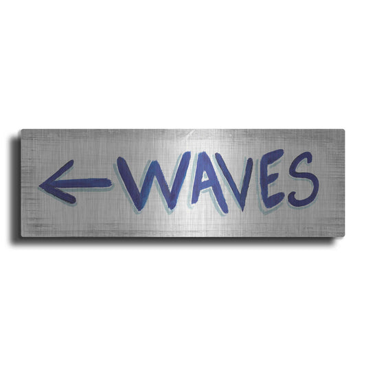 Luxe Metal Art 'Beach Time IX' by James Wiens, Metal Wall Art