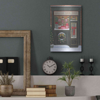 Luxe Metal Art 'Holiday Moments IV' by James Wiens, Metal Wall Art,12x16