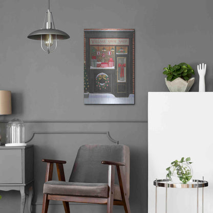 Luxe Metal Art 'Holiday Moments IV' by James Wiens, Metal Wall Art,16x24