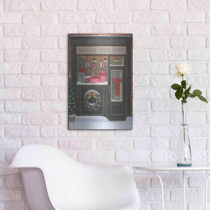 Luxe Metal Art 'Holiday Moments IV' by James Wiens, Metal Wall Art,16x24