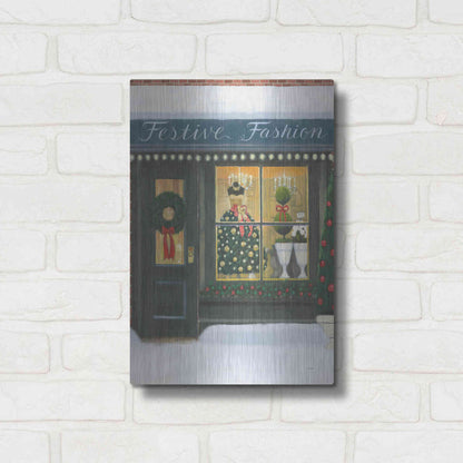 Luxe Metal Art 'Holiday Moments VI' by James Wiens, Metal Wall Art,12x16
