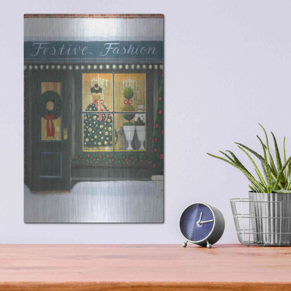 Luxe Metal Art 'Holiday Moments VI' by James Wiens, Metal Wall Art,12x16