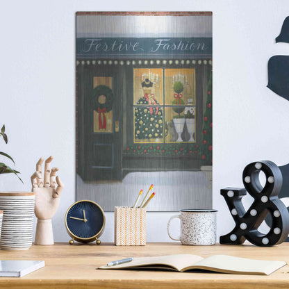 Luxe Metal Art 'Holiday Moments VI' by James Wiens, Metal Wall Art,12x16