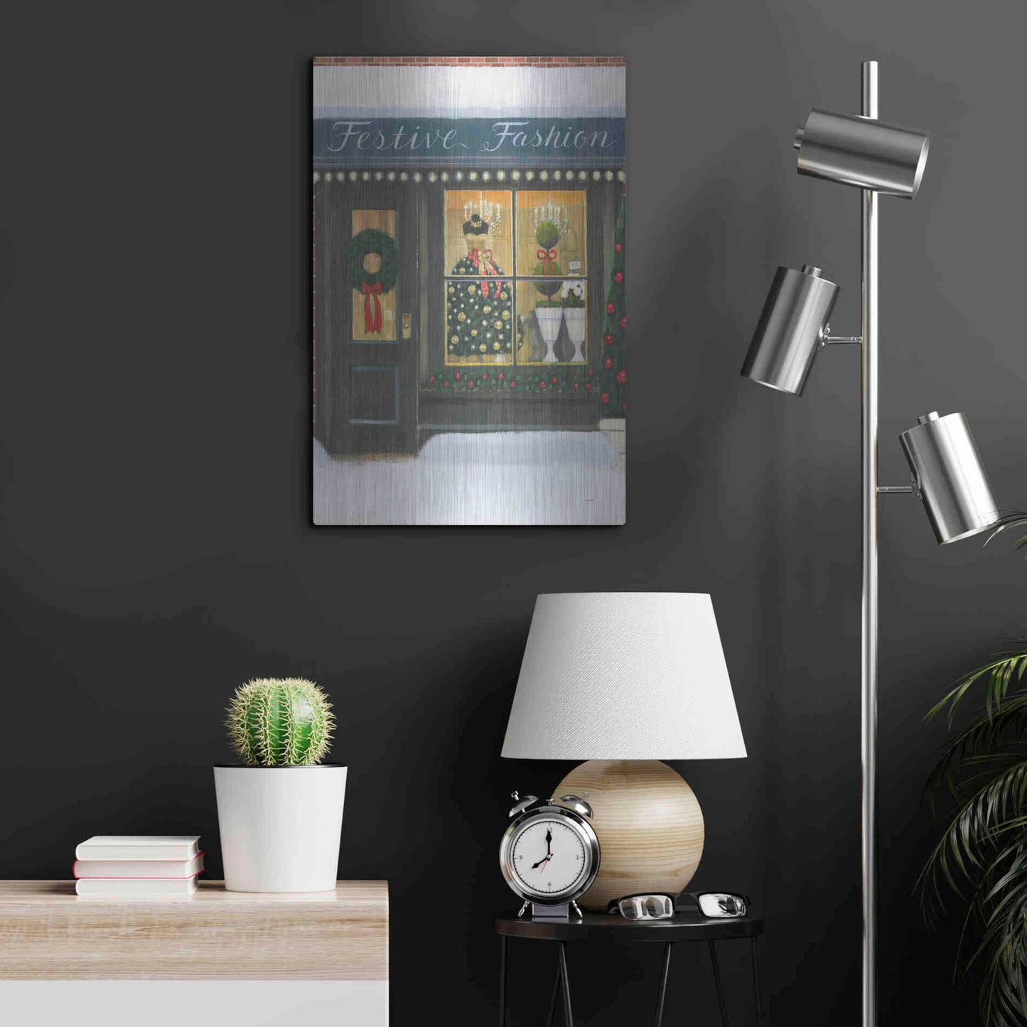 Luxe Metal Art 'Holiday Moments VI' by James Wiens, Metal Wall Art,16x24