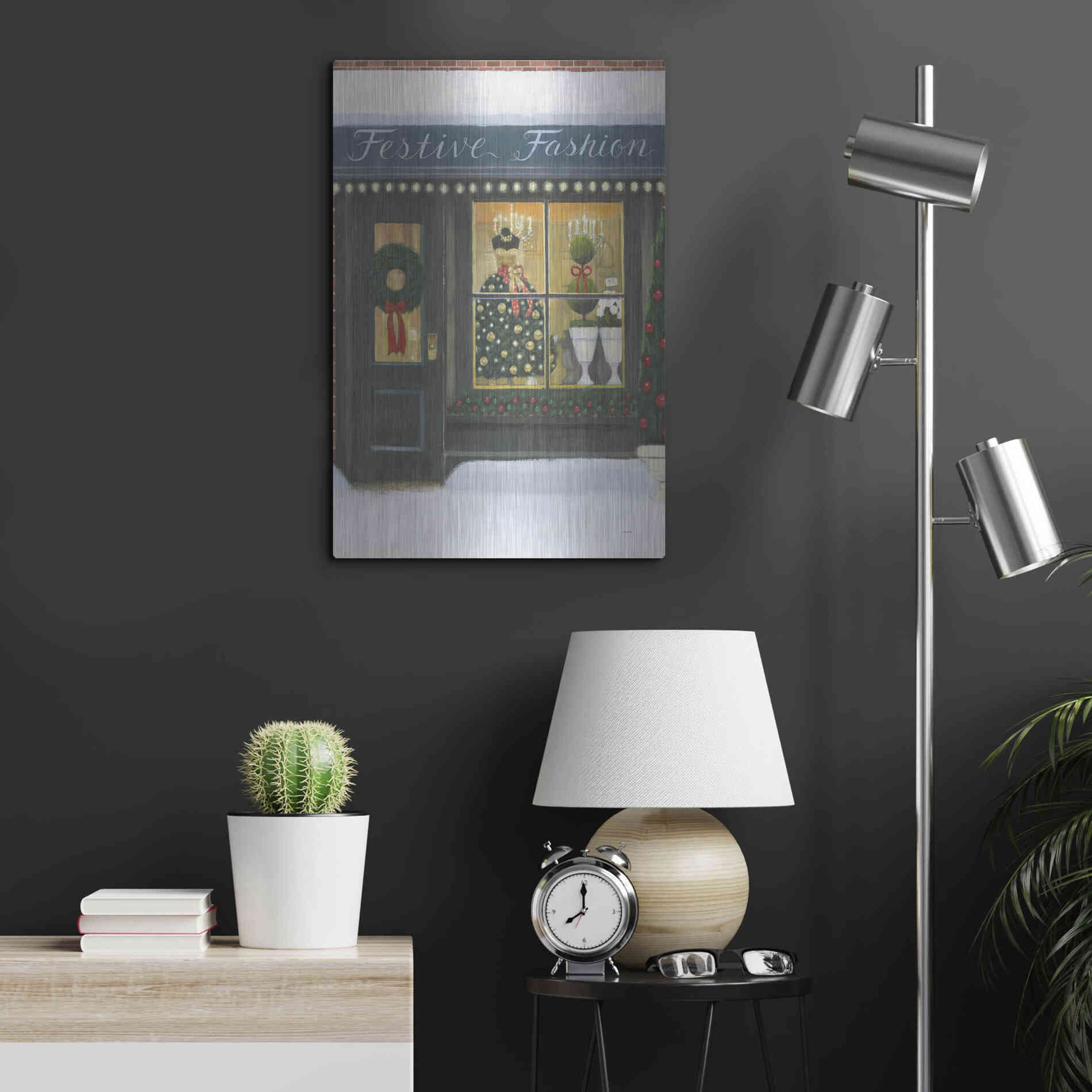 Luxe Metal Art 'Holiday Moments VI' by James Wiens, Metal Wall Art,16x24