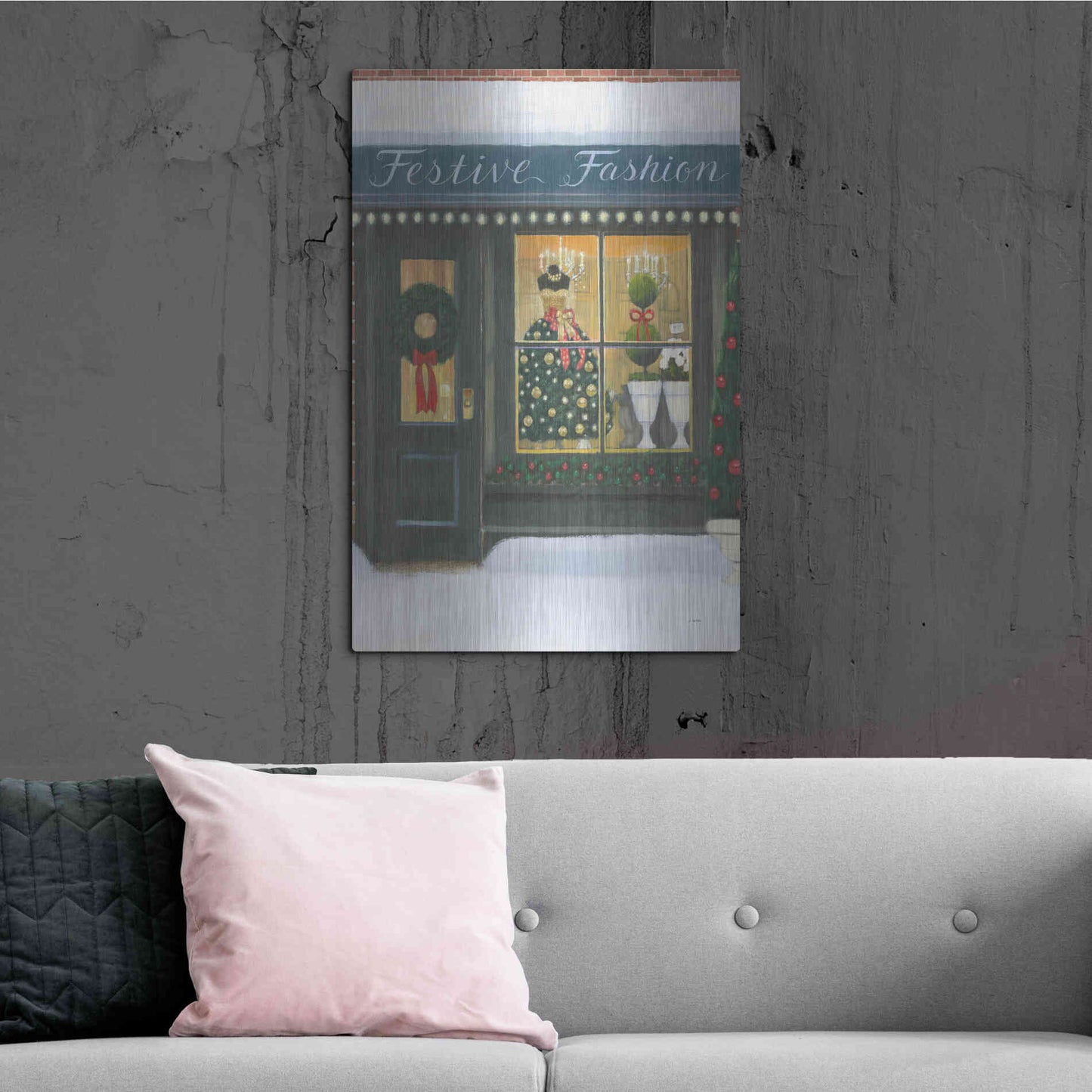 Luxe Metal Art 'Holiday Moments VI' by James Wiens, Metal Wall Art,24x36