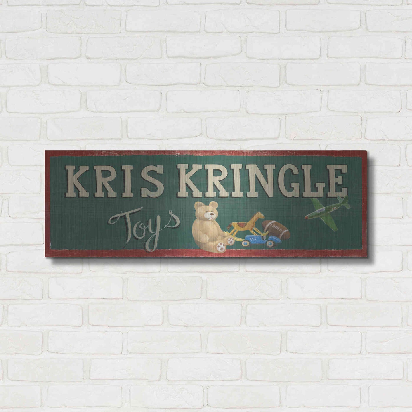 Luxe Metal Art 'Holiday Moments VII' by James Wiens, Metal Wall Art,36x12