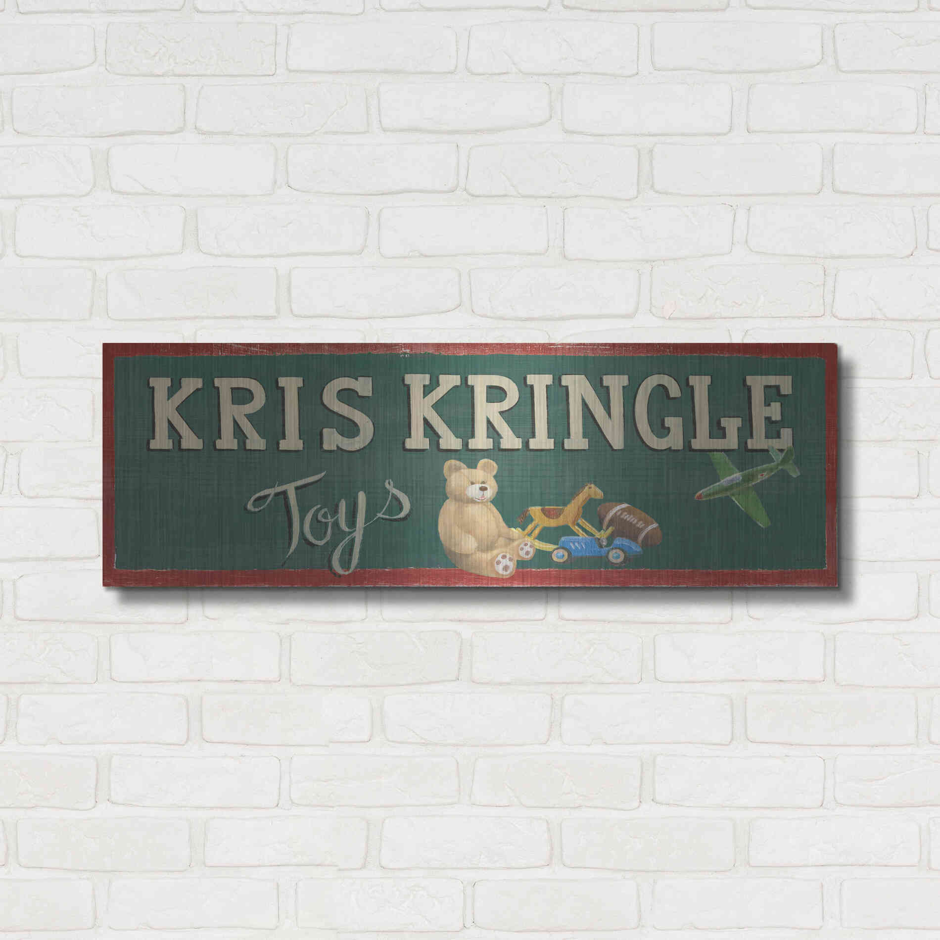 Luxe Metal Art 'Holiday Moments VII' by James Wiens, Metal Wall Art,36x12