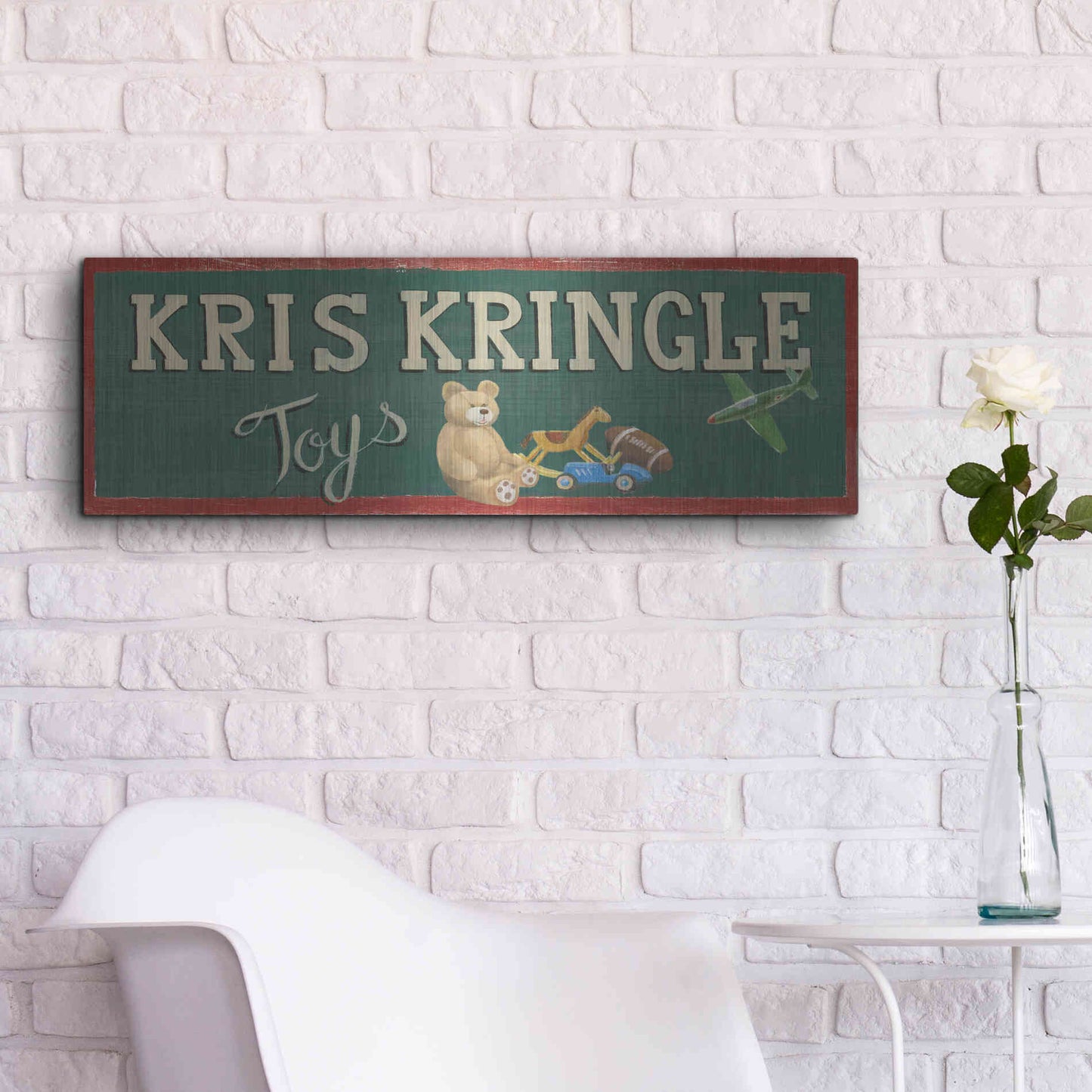 Luxe Metal Art 'Holiday Moments VII' by James Wiens, Metal Wall Art,36x12