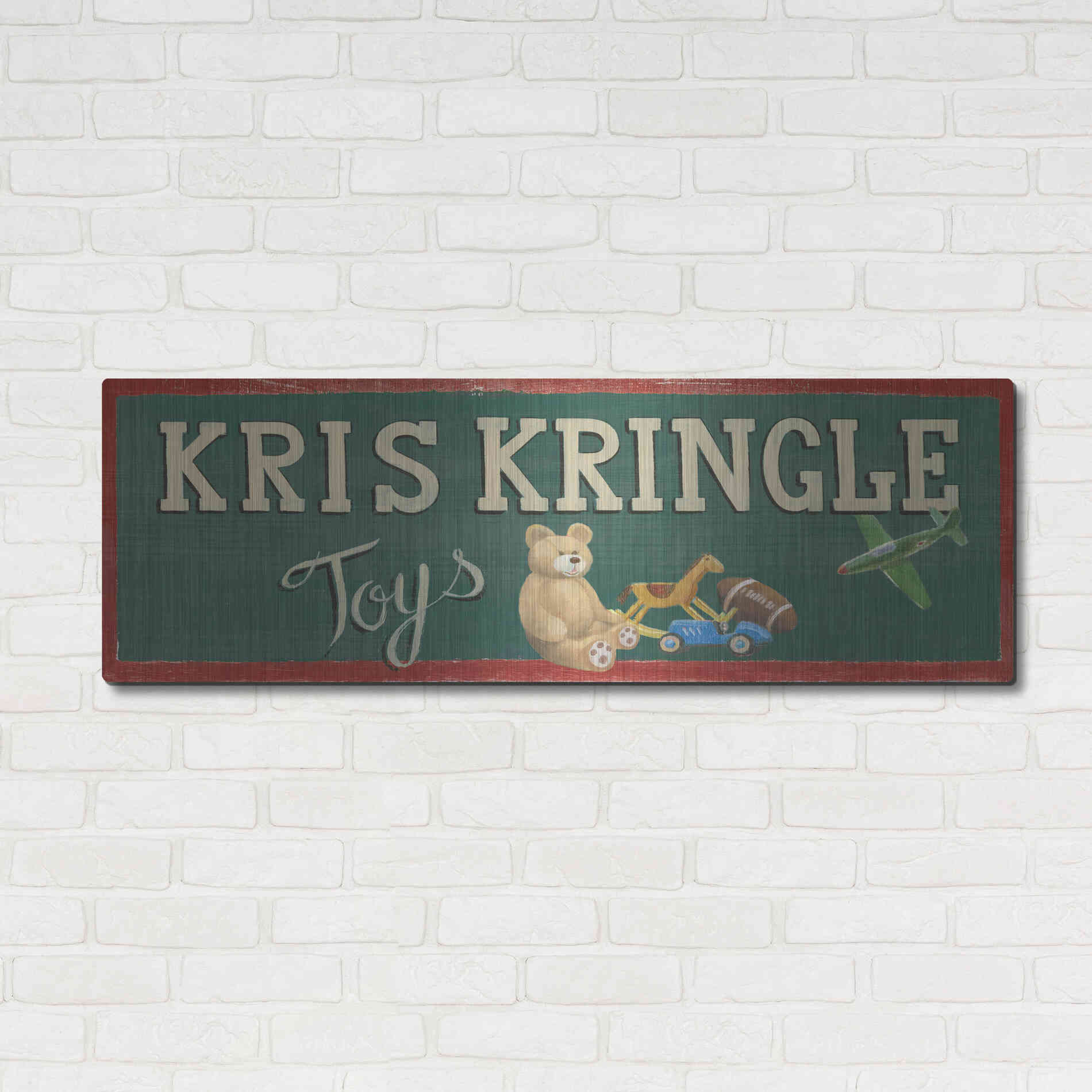 Luxe Metal Art 'Holiday Moments VII' by James Wiens, Metal Wall Art,48x16