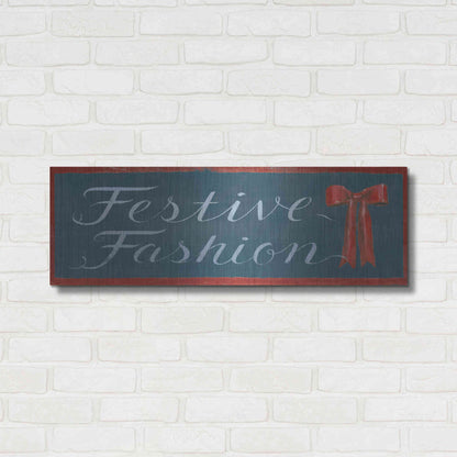 Luxe Metal Art 'Holiday Moments X' by James Wiens, Metal Wall Art,36x12