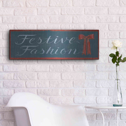 Luxe Metal Art 'Holiday Moments X' by James Wiens, Metal Wall Art,36x12