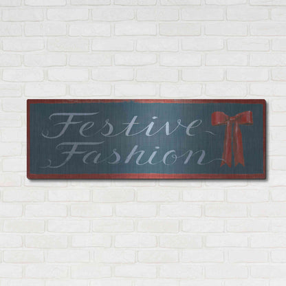 Luxe Metal Art 'Holiday Moments X' by James Wiens, Metal Wall Art,48x16