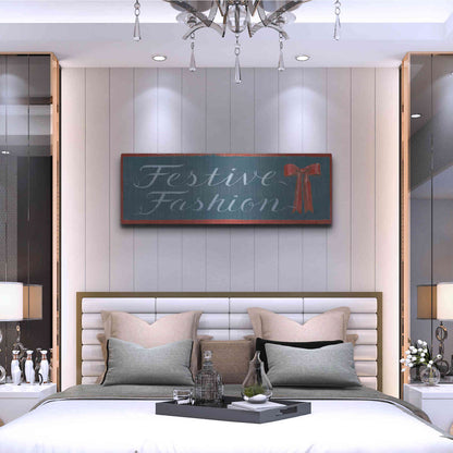 Luxe Metal Art 'Holiday Moments X' by James Wiens, Metal Wall Art,48x16