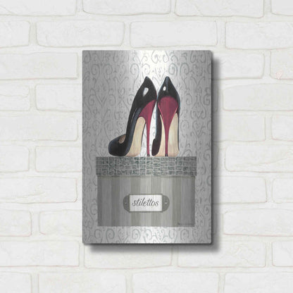 Luxe Metal Art 'Tres Chic IV' by Marco Fabiano, Metal Wall Art,12x16