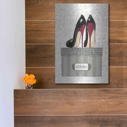 Luxe Metal Art 'Tres Chic IV' by Marco Fabiano, Metal Wall Art,12x16