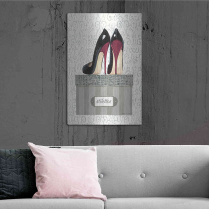 Luxe Metal Art 'Tres Chic IV' by Marco Fabiano, Metal Wall Art,24x36