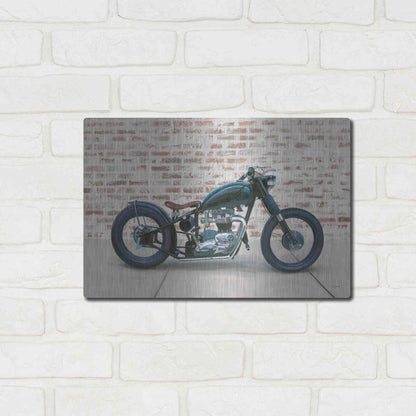 Luxe Metal Art 'Lets Roll I' by James Wiens, Metal Wall Art,16x12