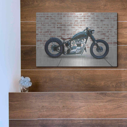 Luxe Metal Art 'Lets Roll I' by James Wiens, Metal Wall Art,16x12