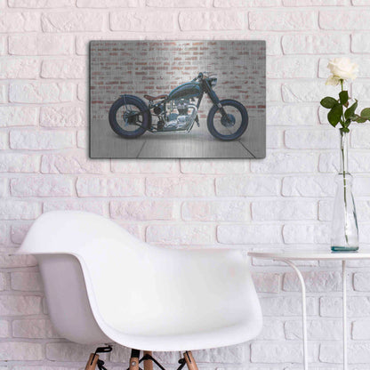 Luxe Metal Art 'Lets Roll I' by James Wiens, Metal Wall Art,24x16